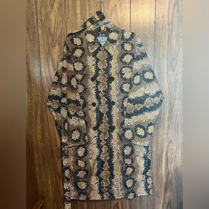 Barley Worn PRADA Snake Skin Print Trench Coat